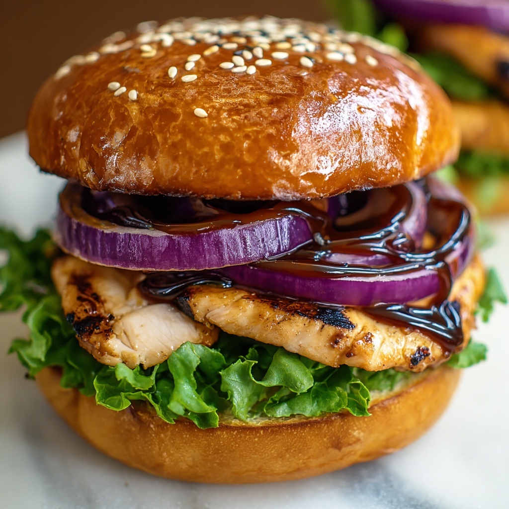Teriyaki Chicken Burger Recipe - Recipe Image