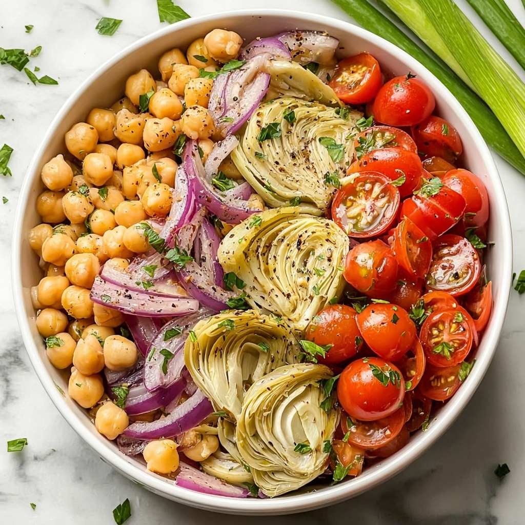 Tuscan Artichoke Tomato Salad Recipe - Recipe Image