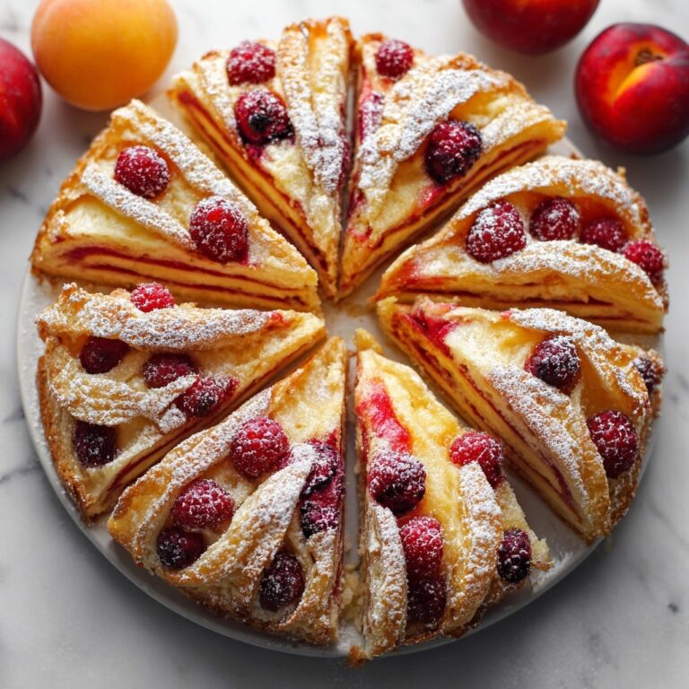 Raspberry Peach Greek Yogurt Cake Recipe