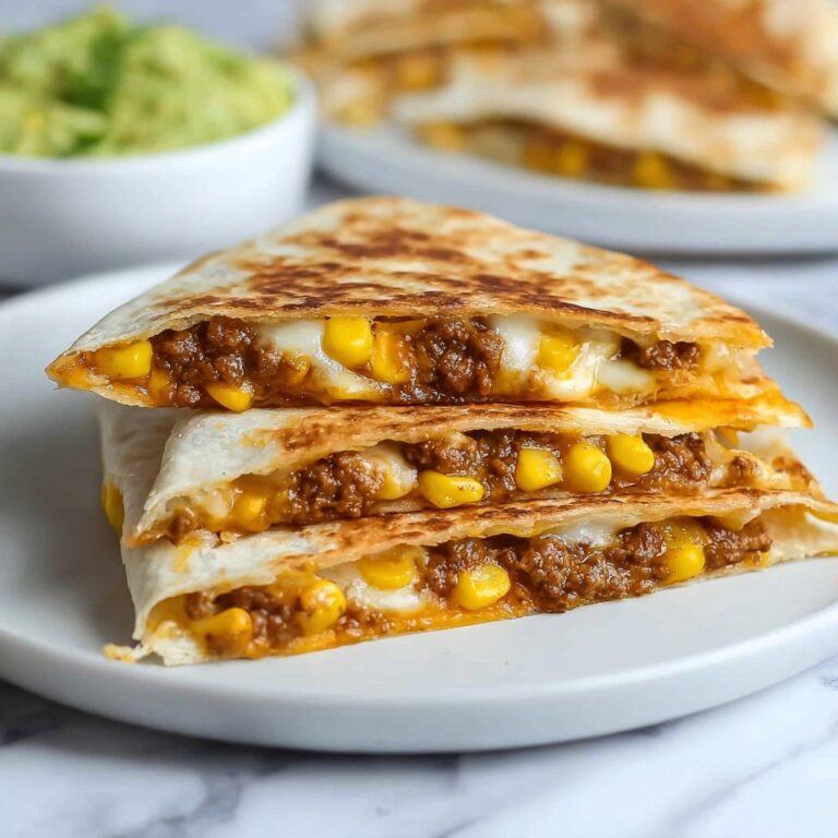 Cheesy Ground Beef Quesadillas Recipe