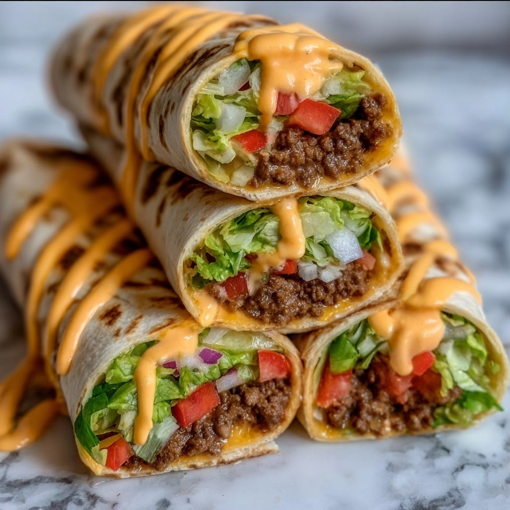 Nacho Cheese Beef Wrap Recipe - Recipe Image