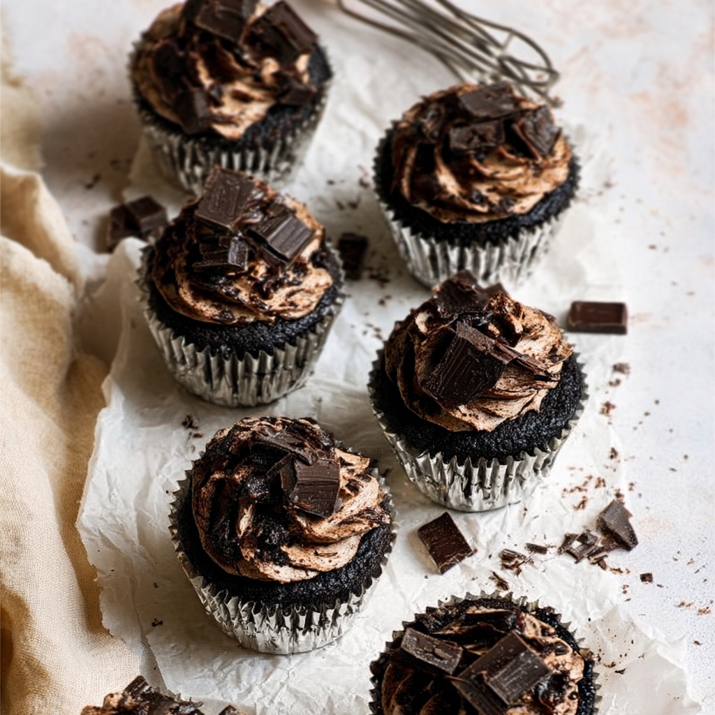 Chocolate Almond Butter Swirl Muffins Recipe - Recipe Image