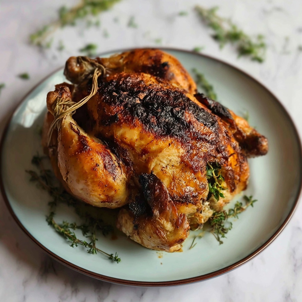 Roast Tarragon Chicken with Crispy Skin Recipe - Recipe Image