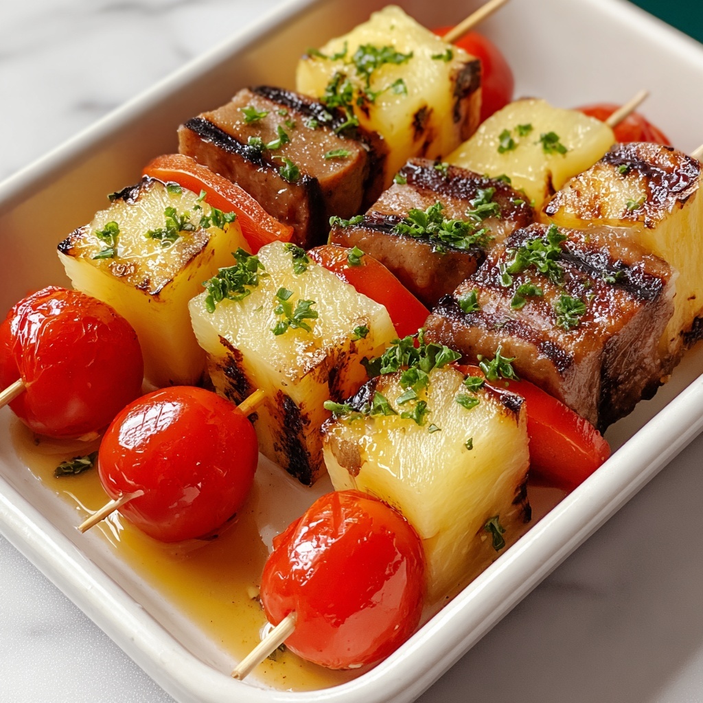 Cold Chicken-Cheese Kabobs Recipe - Recipe Image