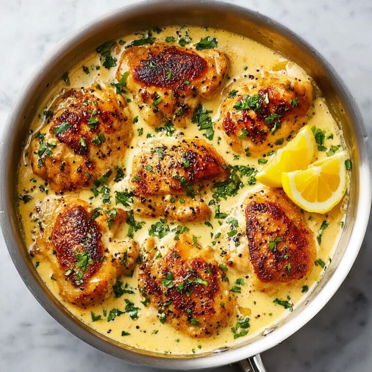 Garlic Parmesan Chicken in a Rich White Wine Cream Sauce Recipe