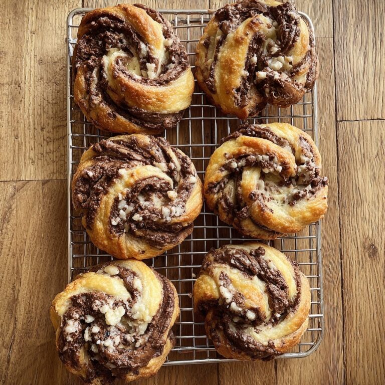 Nutella Halva Babka Buns Recipe