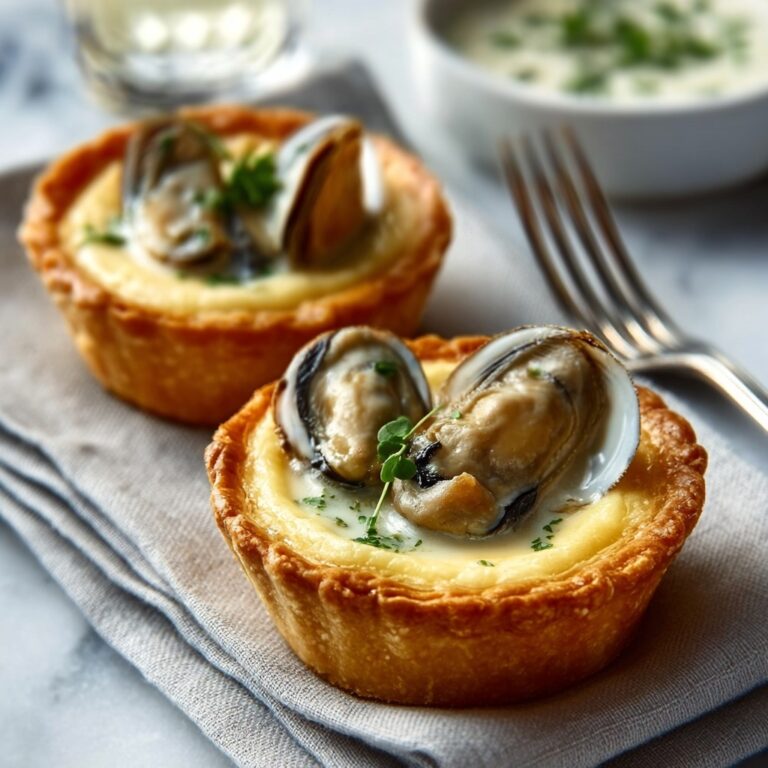 Oyster Tarts with Creamy Sauce Recipe