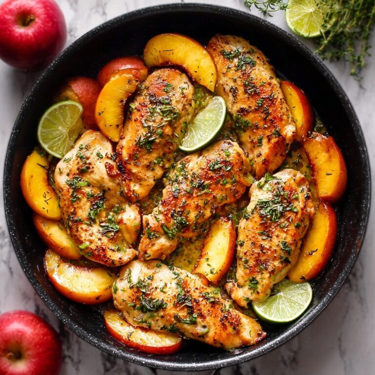 Chicken with Apples and Maple Lime Sauce Recipe