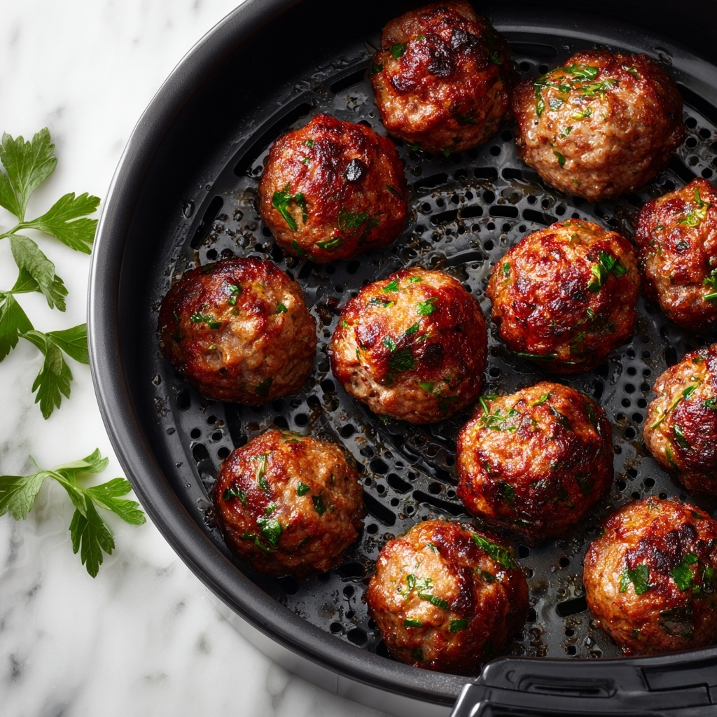 Air Fryer Chicken Meatballs with Parmesan Recipe - Recipe Image