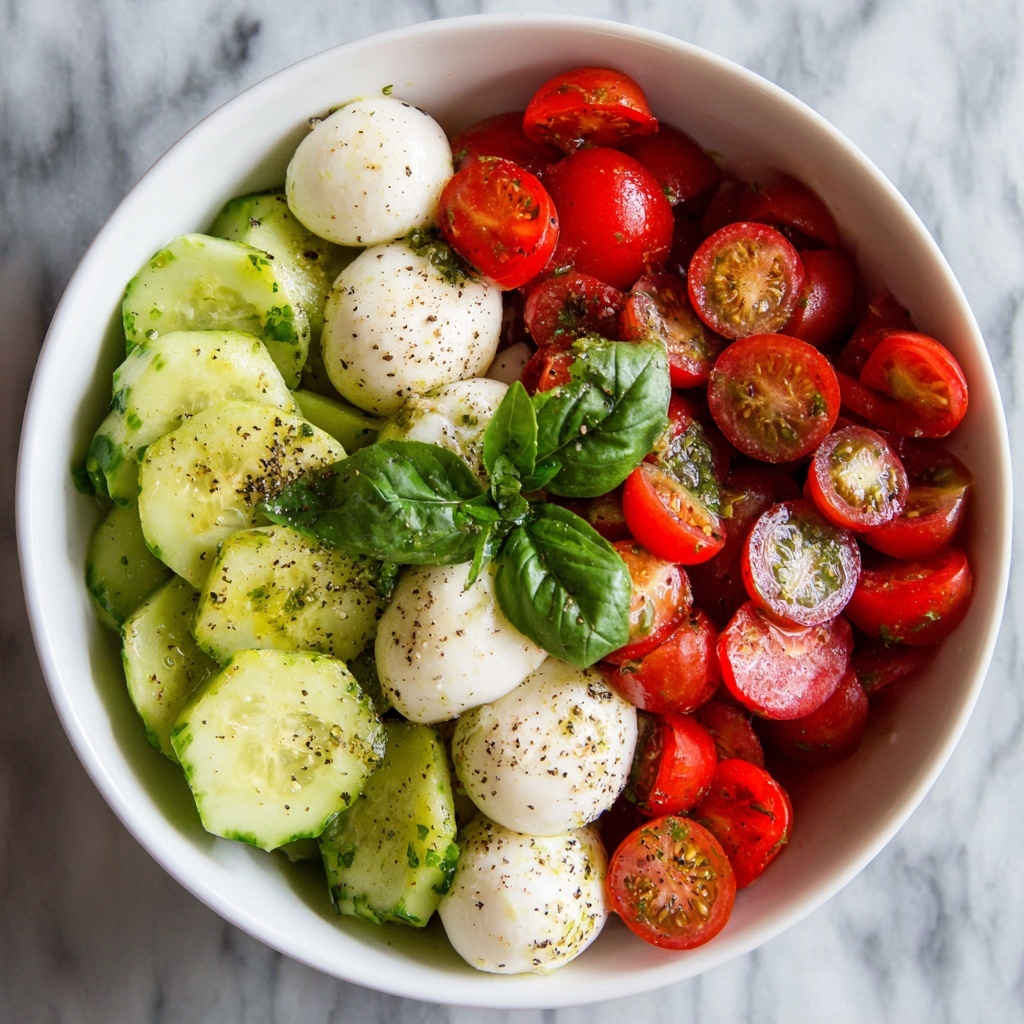 Cucumber Caprese Salad Recipe - Recipe Image