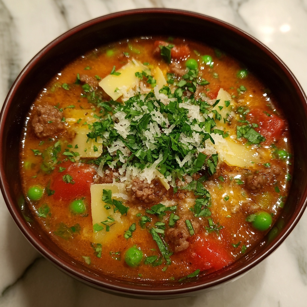 Homemade Delicious Old Fashioned Sausage and Lentil Soup Recipe - Recipe Image