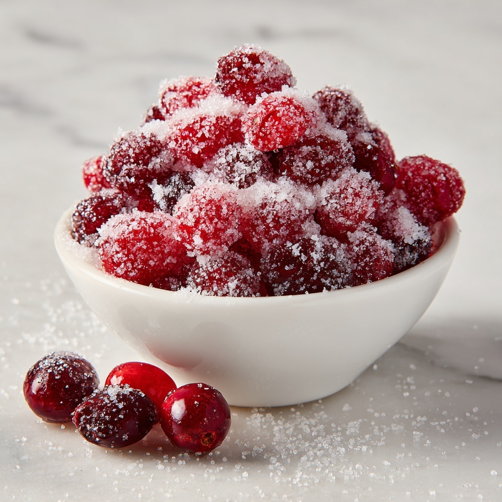 Orange Vanilla Candied Cranberries Recipe - Recipe Image