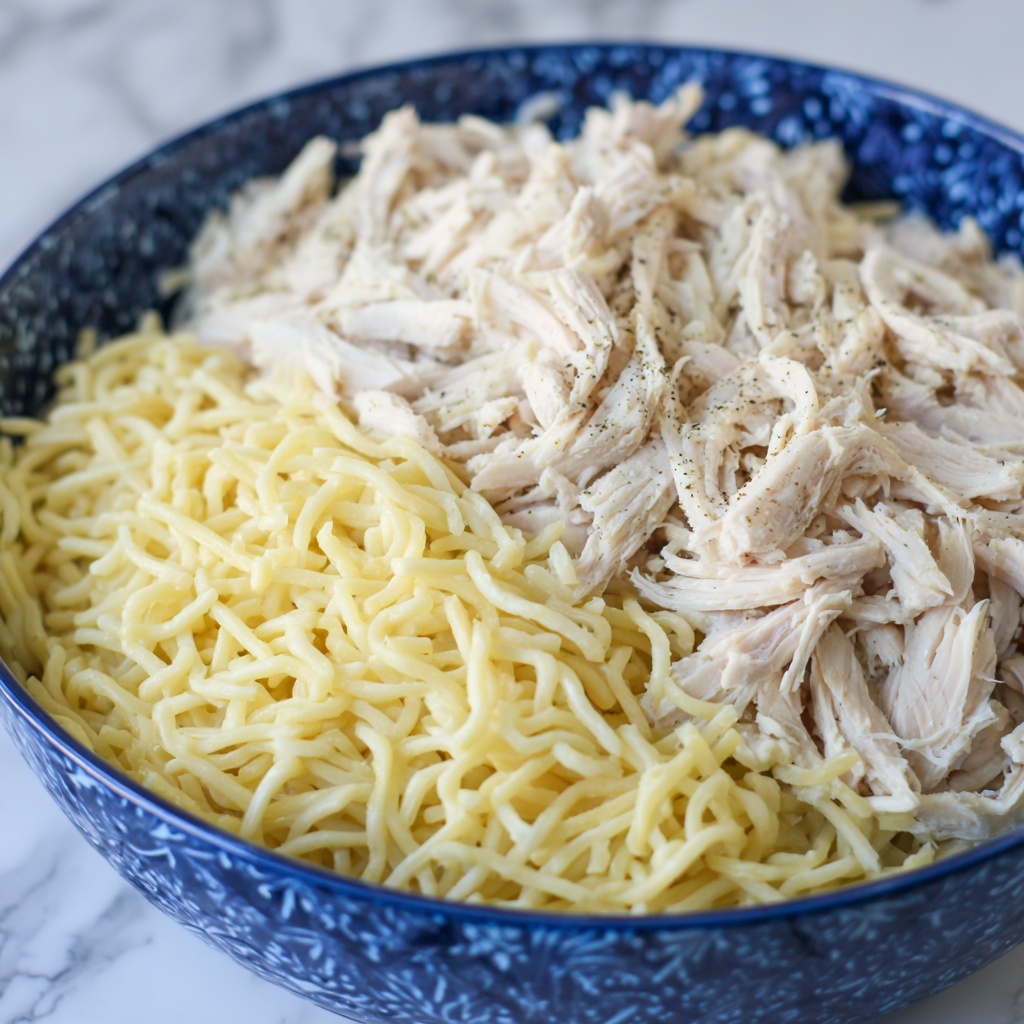 Amish Chicken & Noodles Recipe - Recipe Image