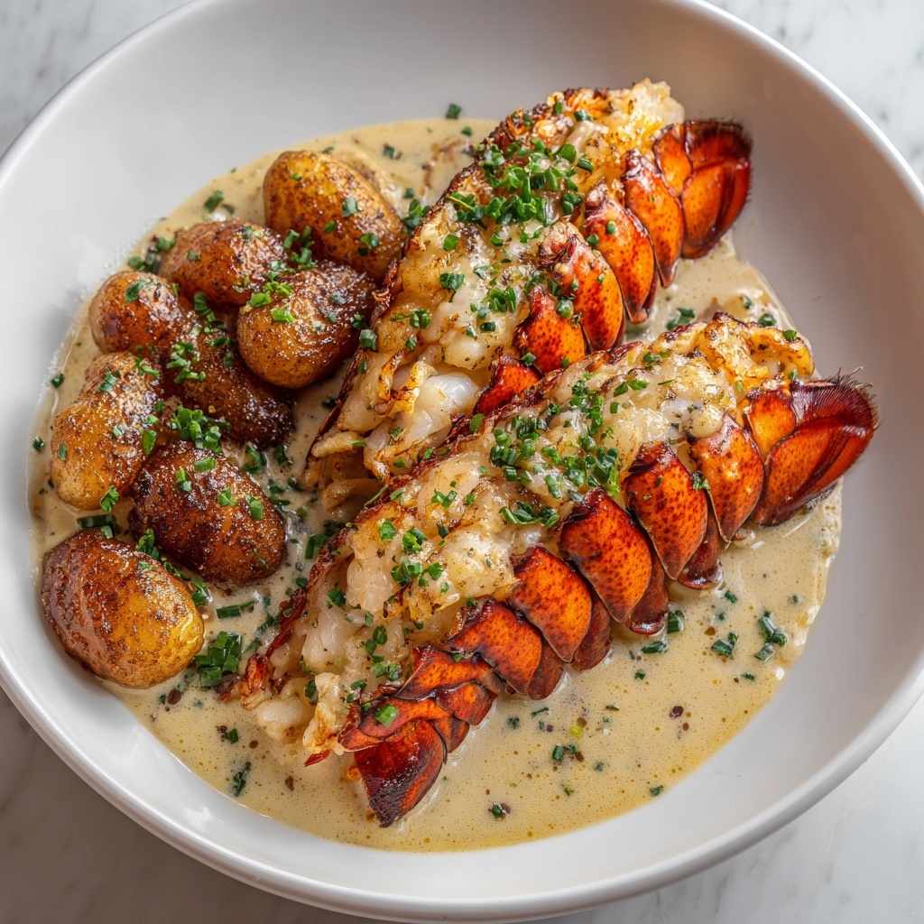 Cajun Lobster, Crab, and Salmon Alfredo Recipe - Recipe Image
