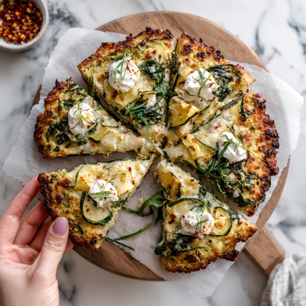 Artichoke Pesto and Burrata Pizza with Lemony Arugula Recipe - Recipe Image