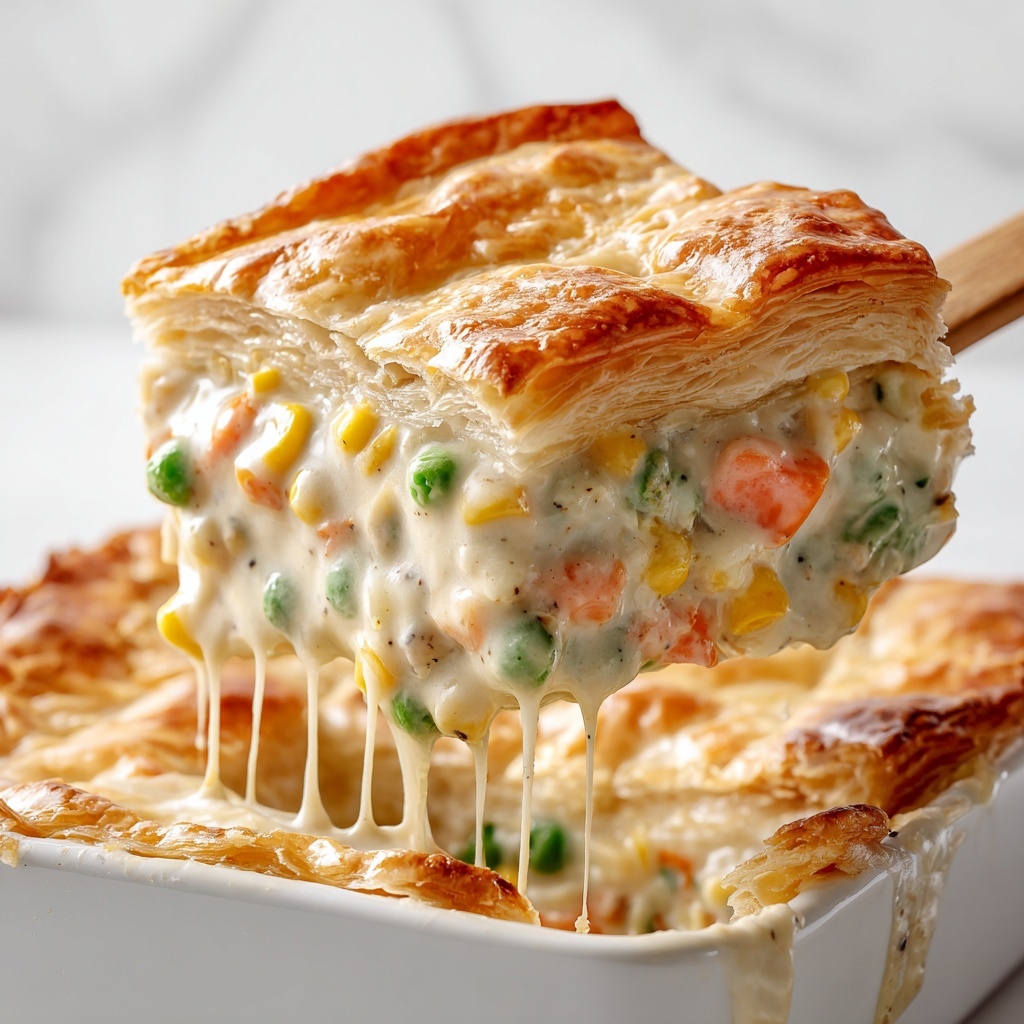 Biscuit Topped Cheesy Chicken Pot Pie Recipe - Recipe Image