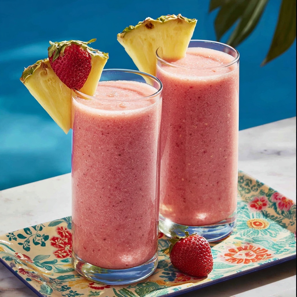 Strawberry Piña Colada Smoothie Recipe - Recipe Image