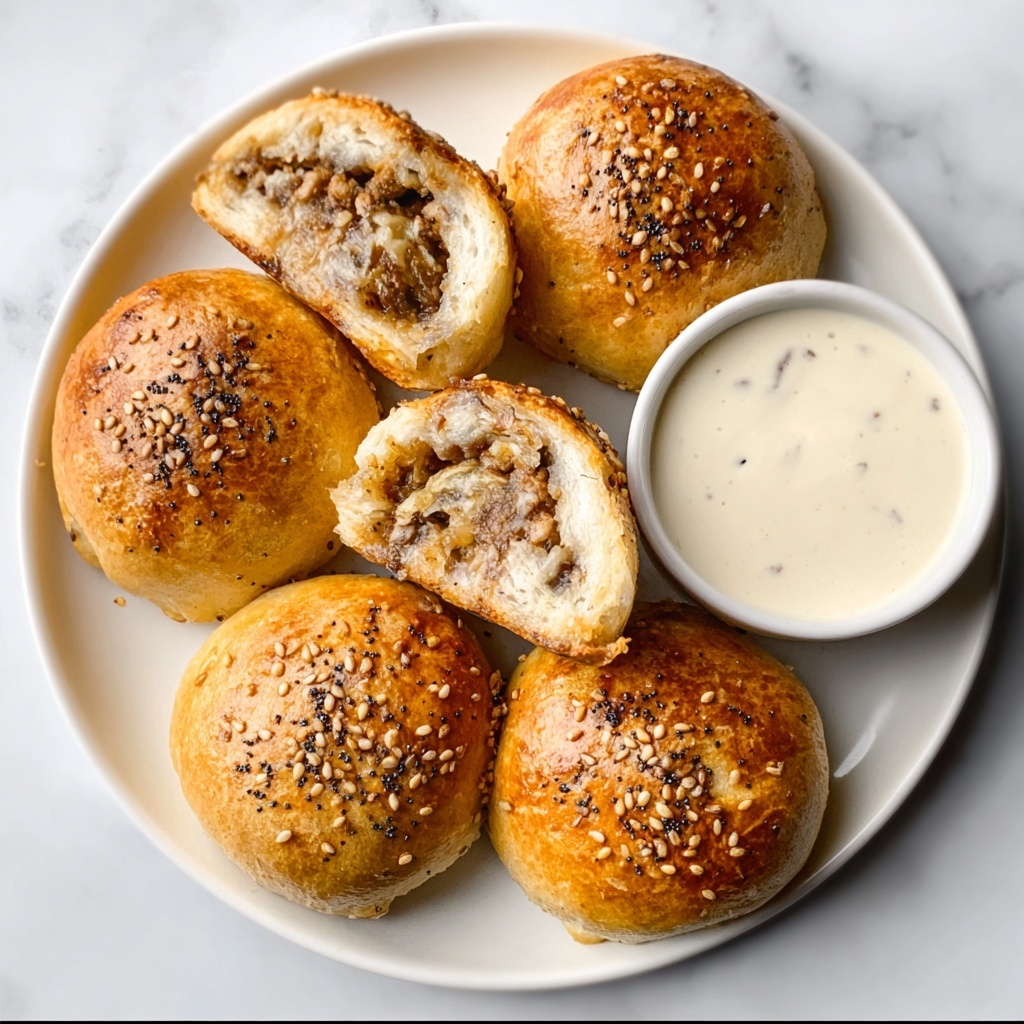 Philly Cheesesteak Stuffed Biscuits Recipe - Recipe Image