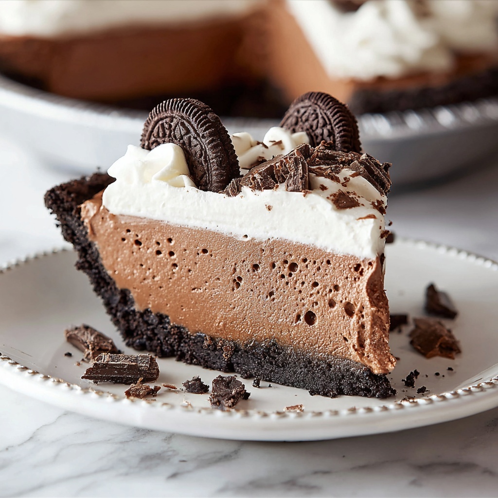 No Bake Chocolate Cheesecake Recipe - Recipe Image