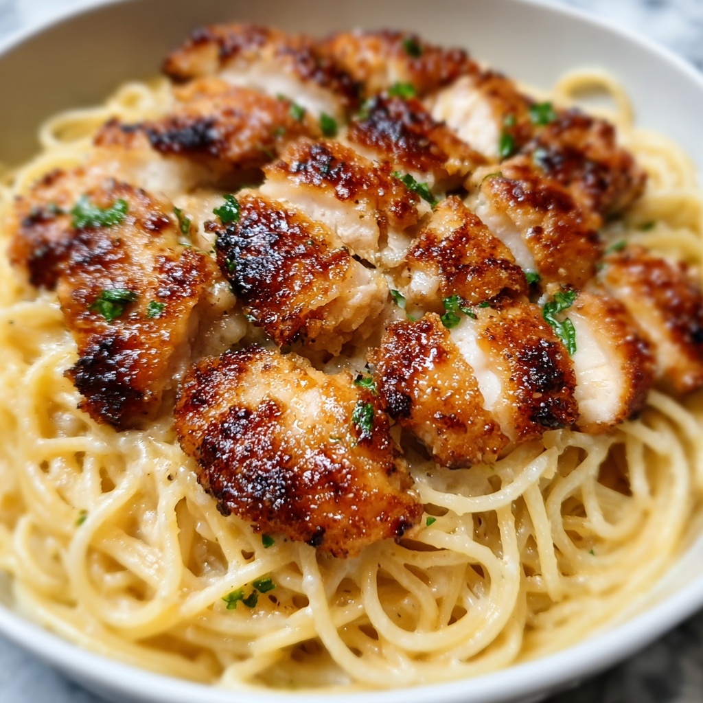 Garlic Butter Chicken Bites with Spaghetti Recipe - Recipe Image