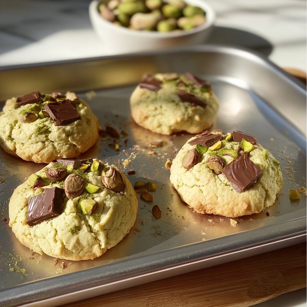 NYC Style Pistachio Cookies Recipe - Recipe Image