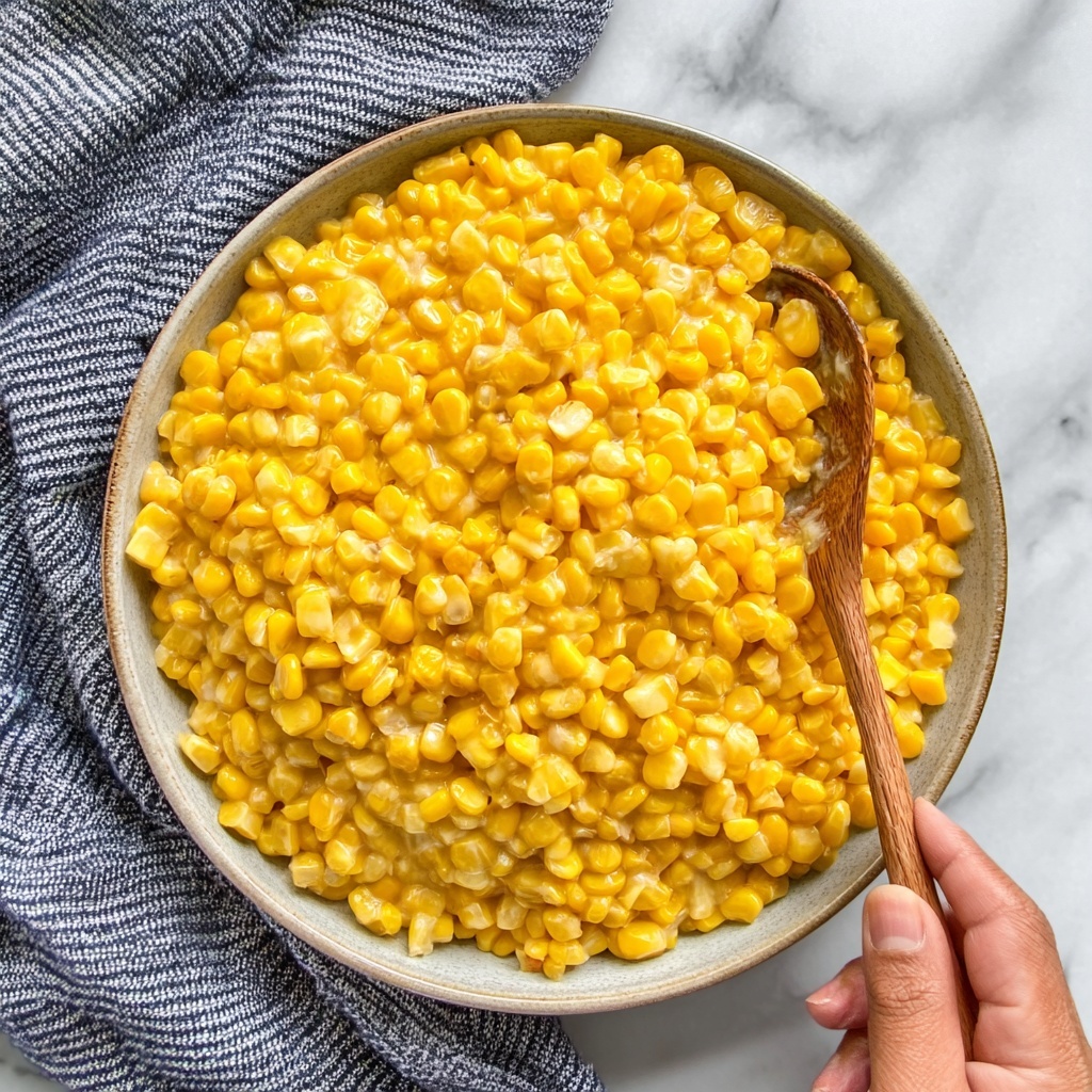 Slow Cooker Cheddar Corn Recipe - Recipe Image