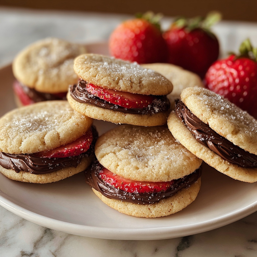 Chocolate-Stuffed Strawberry Sugar Cookies Recipe - Recipe Image