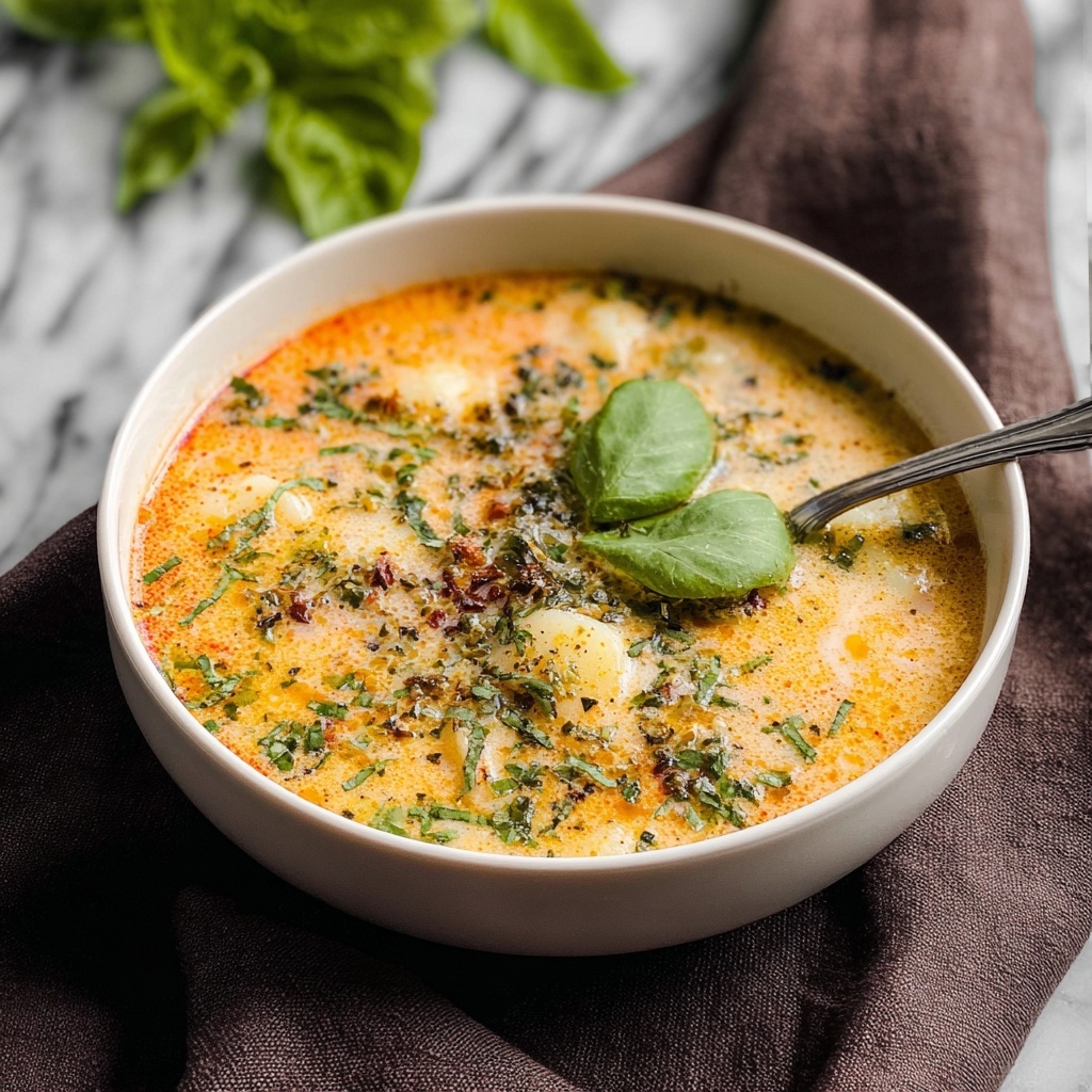 Creamy Chicken Gnocchi Soup Recipe - Recipe Image