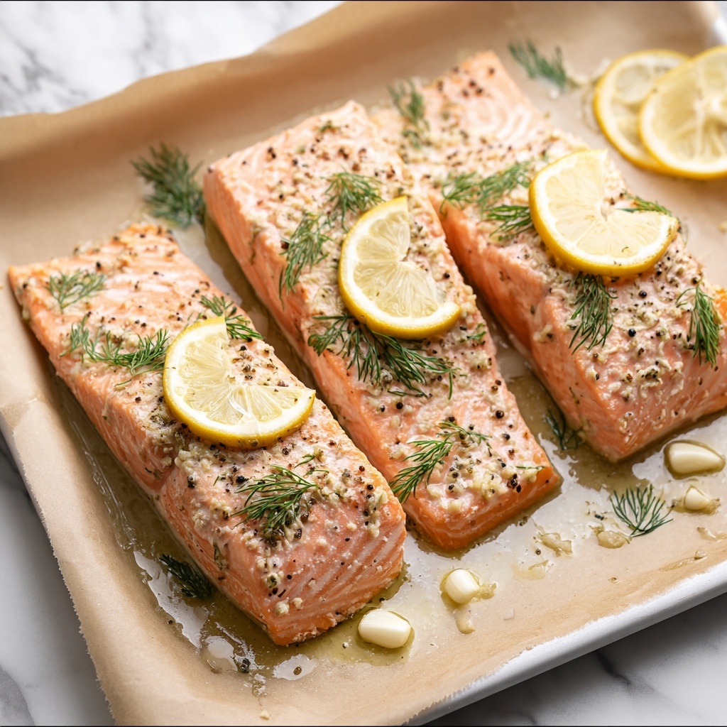 Salmon with Lemon and Dill Recipe - Recipe Image