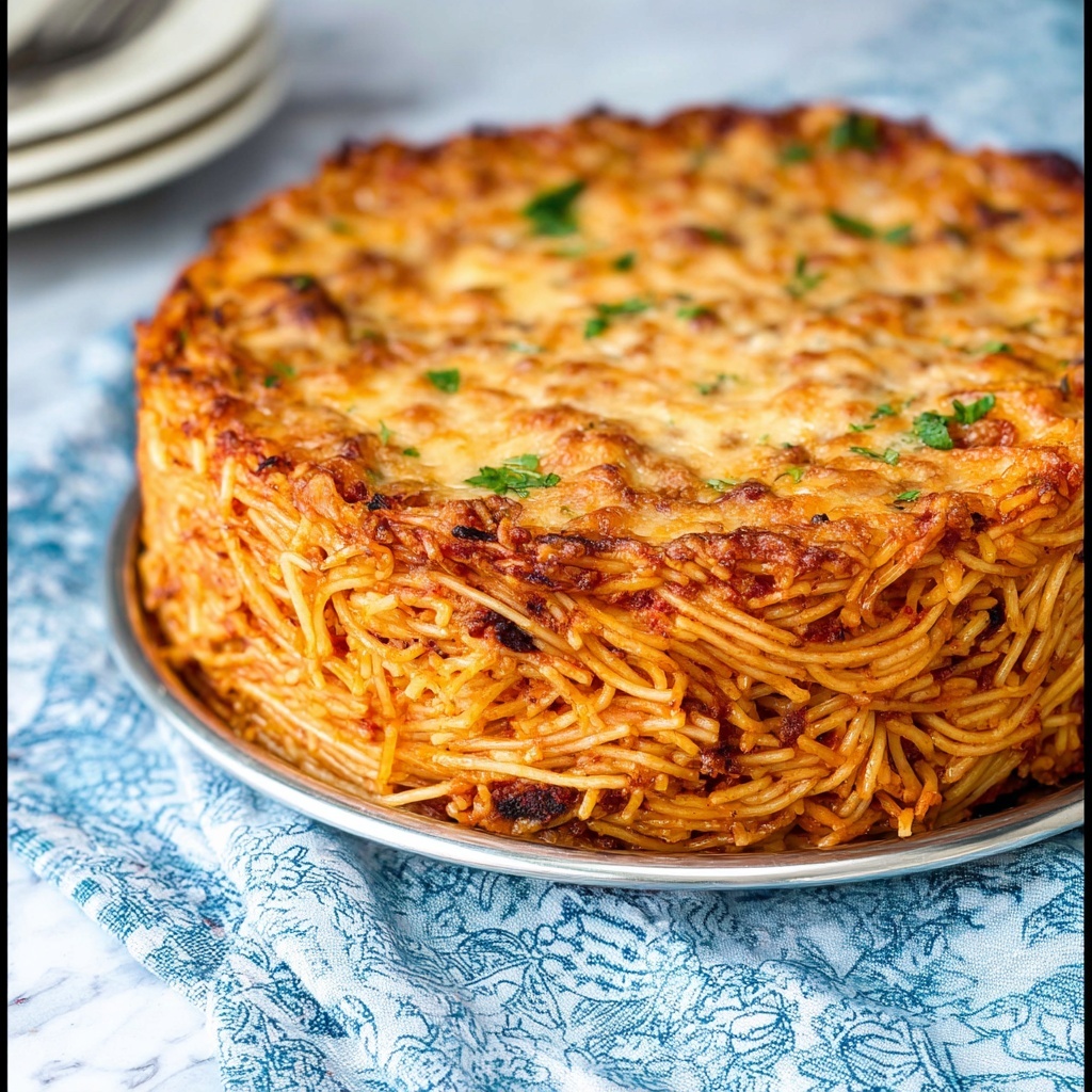 Spaghetti Pie Recipe - Recipe Image