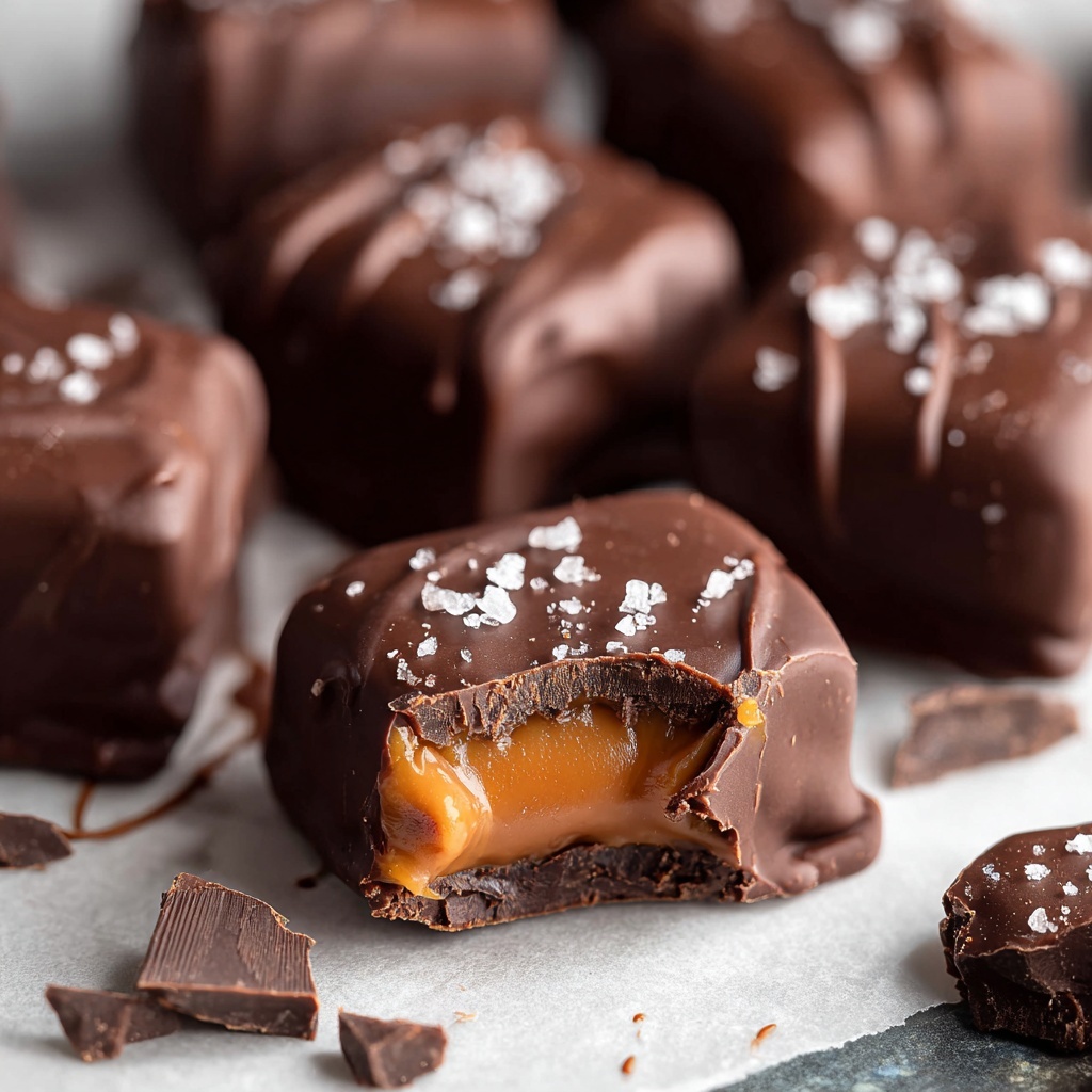 Homemade Chocolate Caramels Recipe - Recipe Image