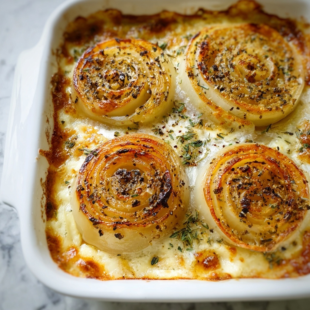 Roasted Parmesan Creamed Onions Recipe - Recipe Image