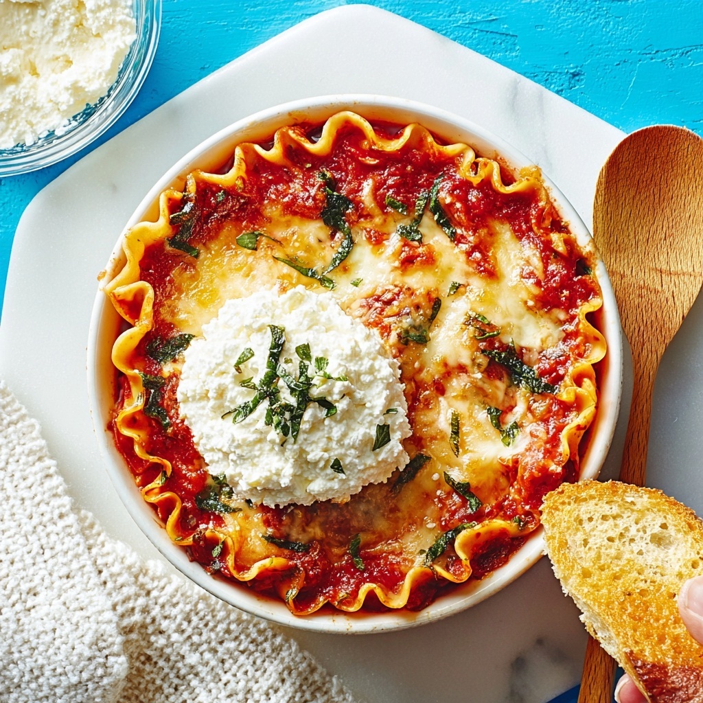 Cheesy Garlic Bread Lasagna Soup Recipe - Recipe Image