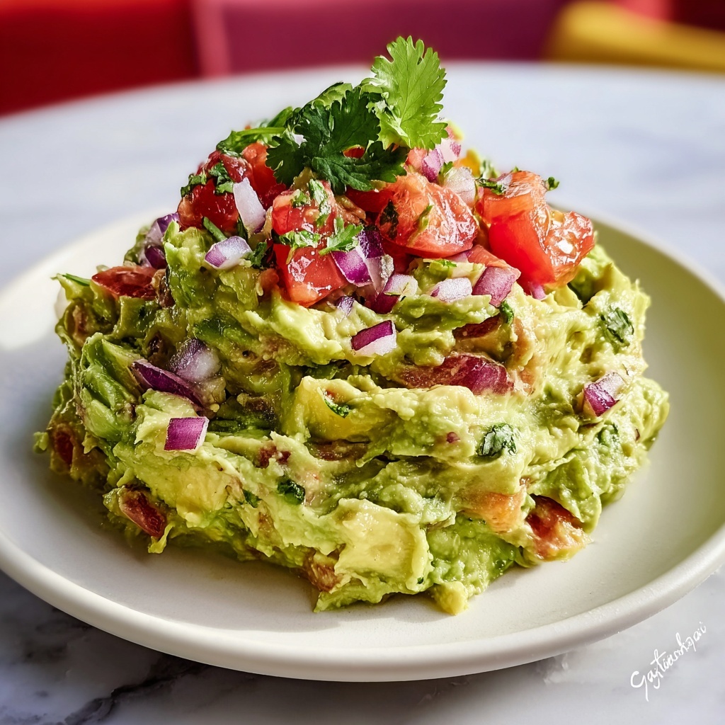 Creamy Homemade Guacamole Recipe - Recipe Image