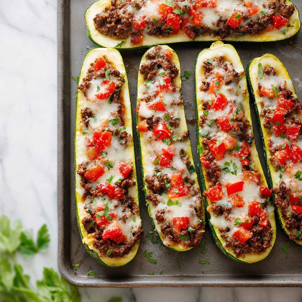 Sausage Zucchini Boats Recipe - Recipe Image