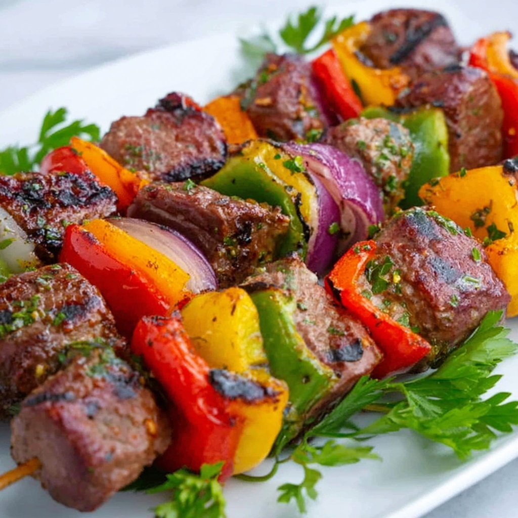 Mediterranean Beef Kabobs Recipe - Recipe Image