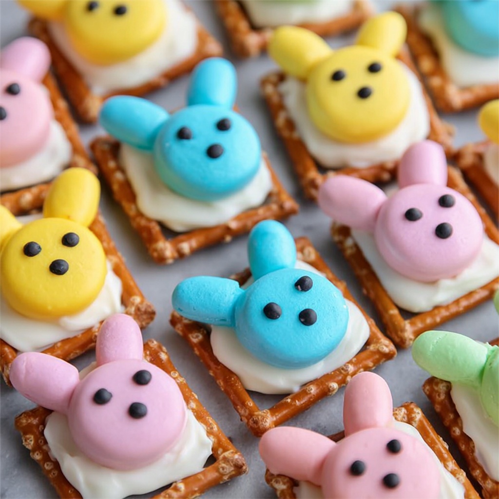 Easter Bunny Pretzels Recipe - Recipe Image