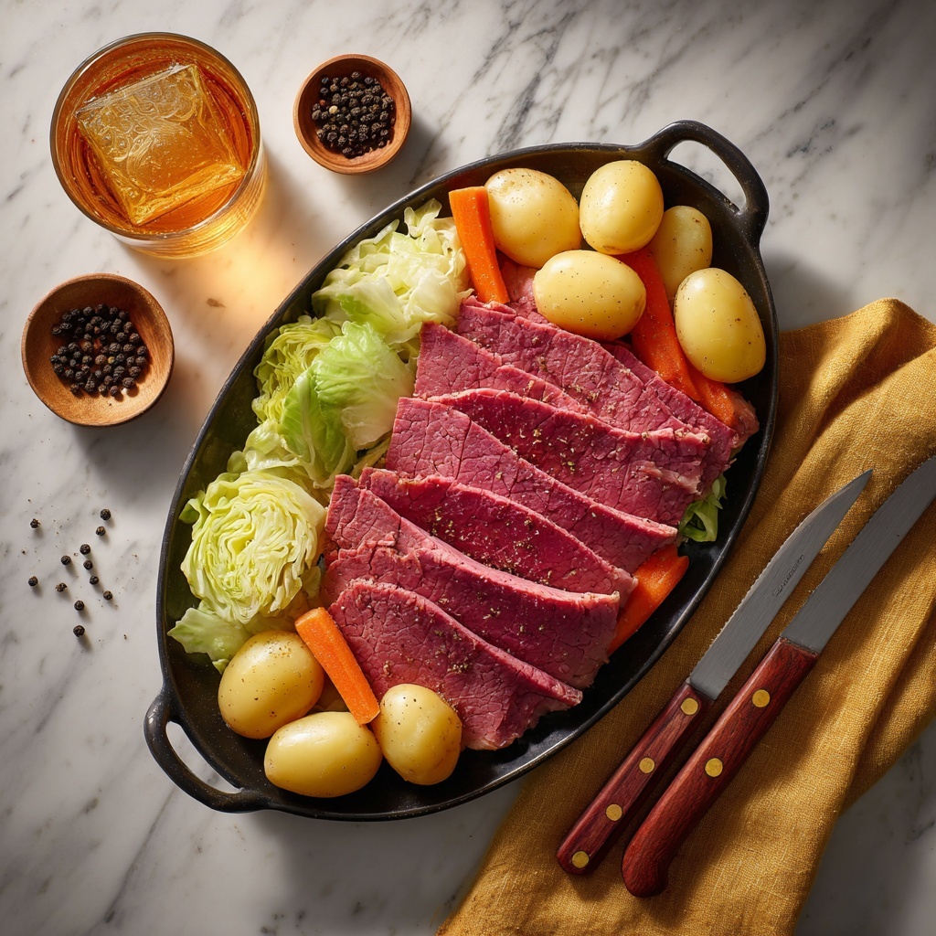Slow Cooker Corned Beef and Cabbage Recipe - Recipe Image