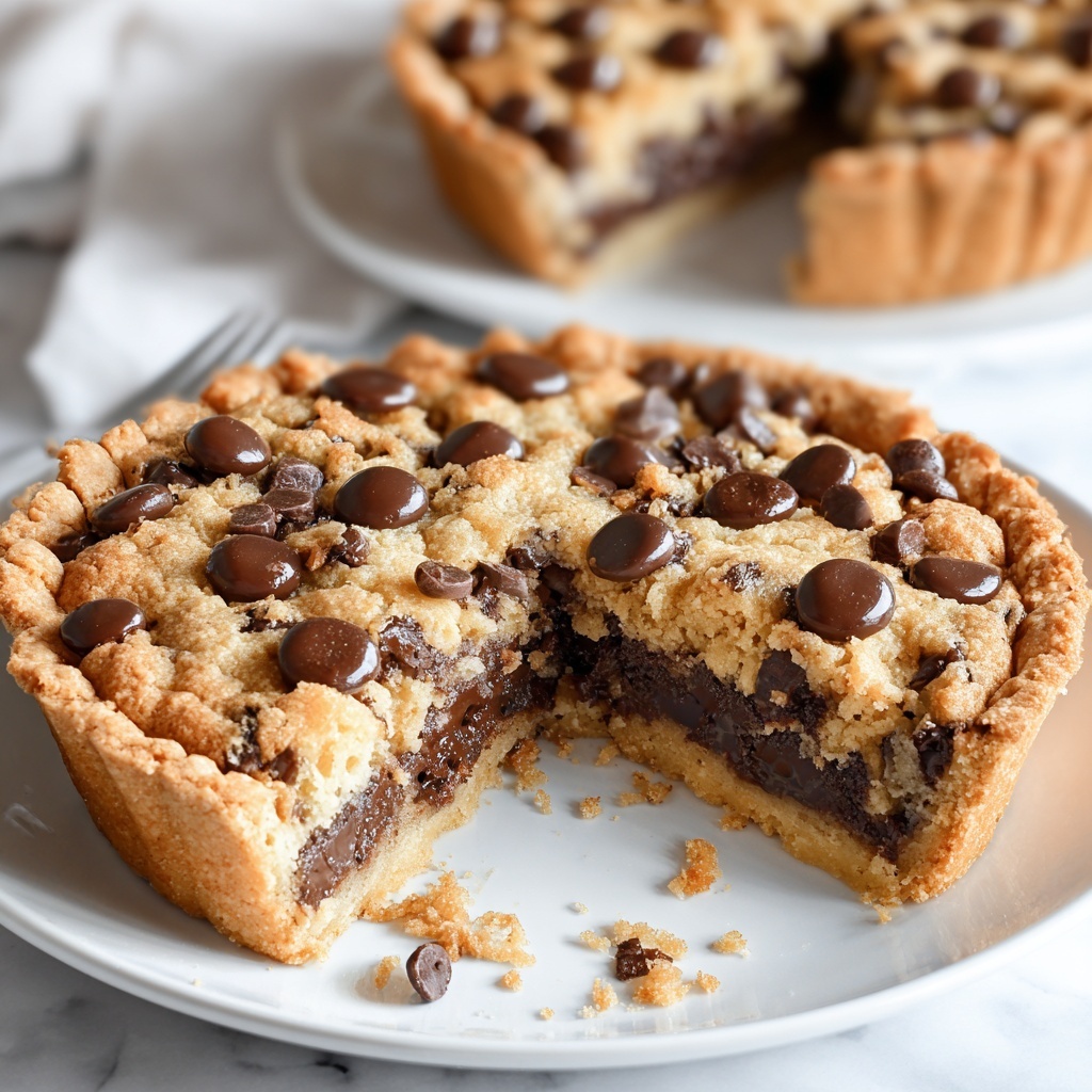Deep Dish Chickpea Cookie Pie Recipe - Recipe Image