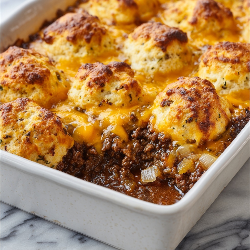 Sloppy Joe Bubble Up Casserole Recipe - Recipe Image