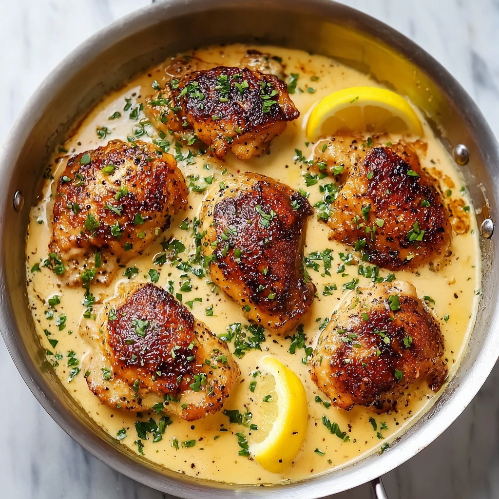 Garlic Parmesan Chicken in a Rich White Wine Cream Sauce Recipe - Recipe Image