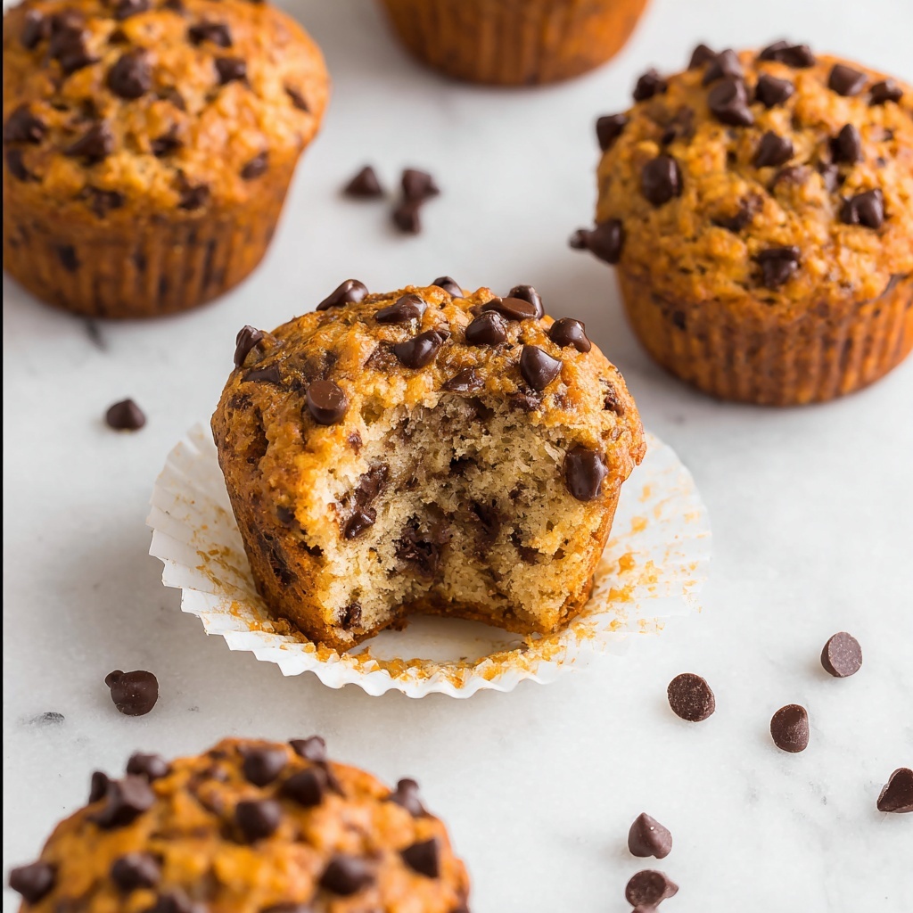 Skinny Banana Chocolate Chip Muffins Recipe - Recipe Image