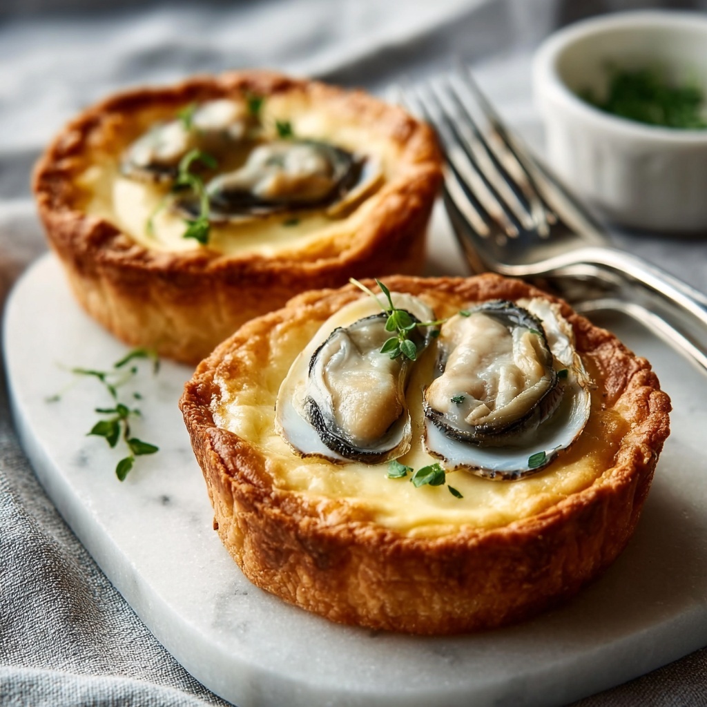 Oyster Tarts with Creamy Sauce Recipe - Recipe Image