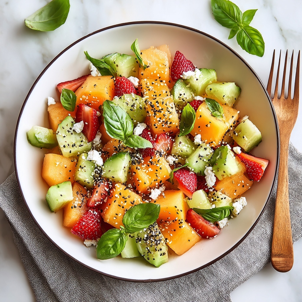 Refreshing Summer Melon Salad Recipe - Recipe Image