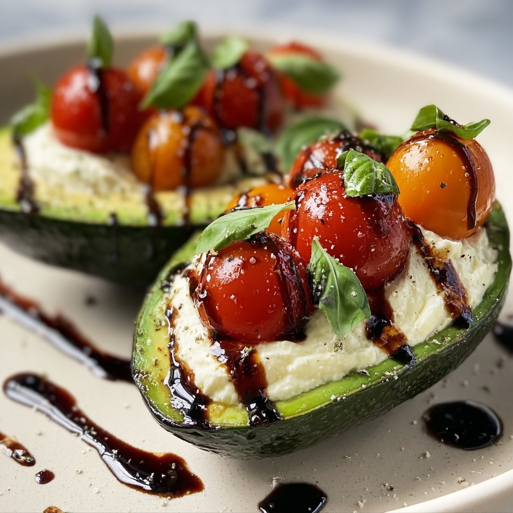 Caprese Stuffed Avocado Recipe - Recipe Image