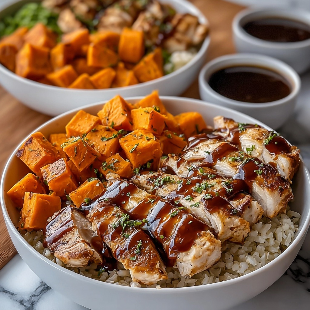 BBQ Chicken Sweet Potato Bowls Recipe - Recipe Image