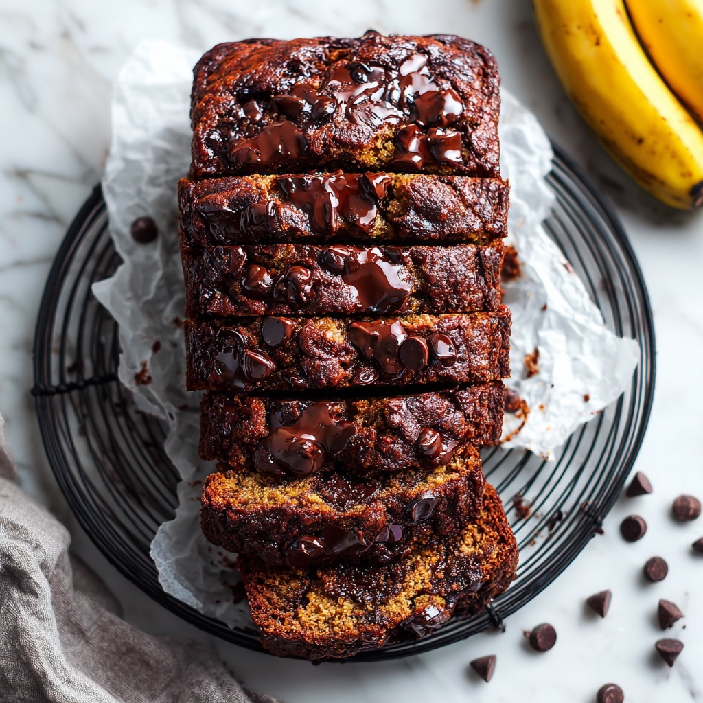 Super Moist Chocolate Chip Banana Bread Recipe - Recipe Image