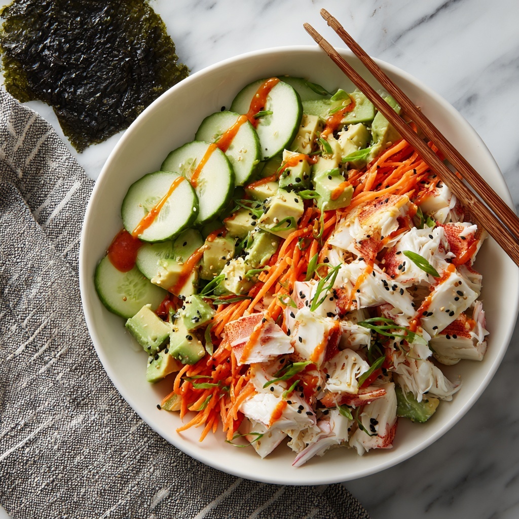 California Roll Cucumber Salad Recipe - Recipe Image