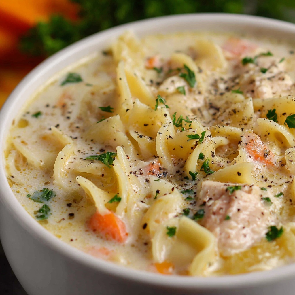 Creamy White Chicken Lasagna Soup Recipe - Recipe Image