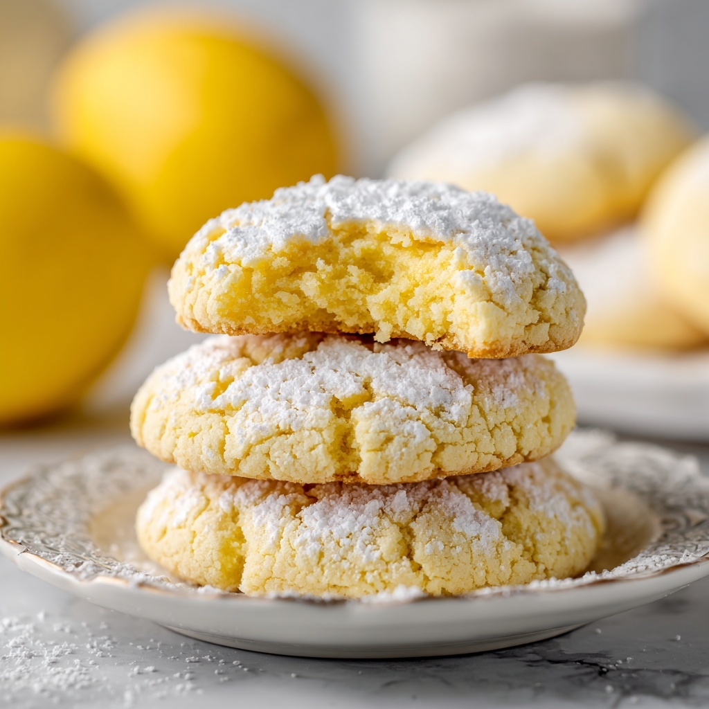 Lemon Gooey Butter Cookies Recipe - Recipe Image
